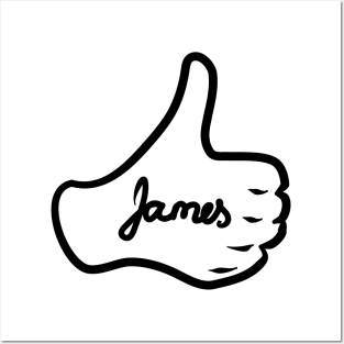 Men name James Posters and Art